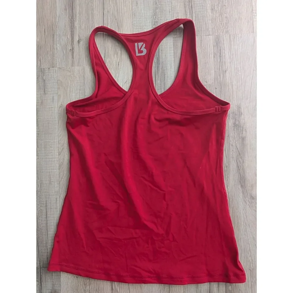 BuffBunny Red Racerback Tank Top Fitted Active, XL (C9)